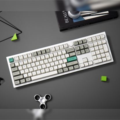 Picture of Keychron Q6 Max QMK/VIA Wireless Custom Mechanical Keyboard KSA Gateron Red Jupiter Switches - Shell White