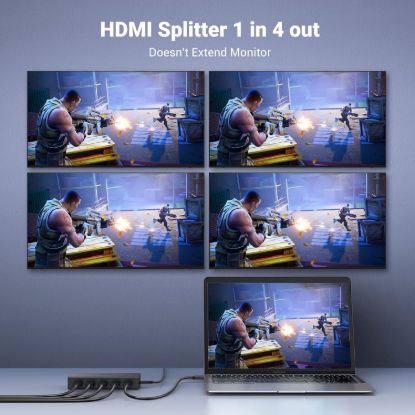 Picture of UGREEN HDMI 1×4 Video Splitter 4K – Black