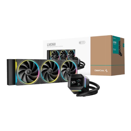 Picture of DeepCool LM360 ARGB 360mm AIO CPU Liquid Cooler - Black