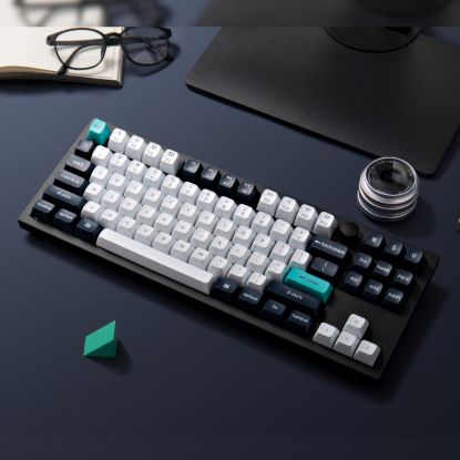 Picture of Keychron Q3 Max 80% Full Assembled Knob Red Switch Hot-Swap Gateron Jupiter RGB Wireless Keyboard - Black