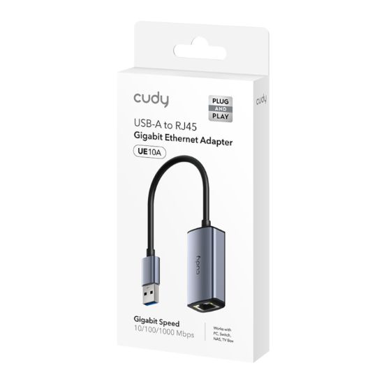 Picture of Cudy UE10A USB-A to Gigabit Ethernet Adapter