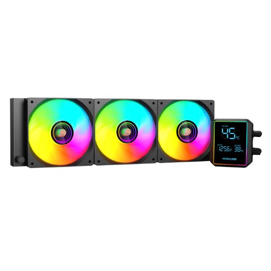 Picture of PCBuilder BLIZZARD FREEZE 360mm AIO ARGB Liquid CPU Cooler - Black