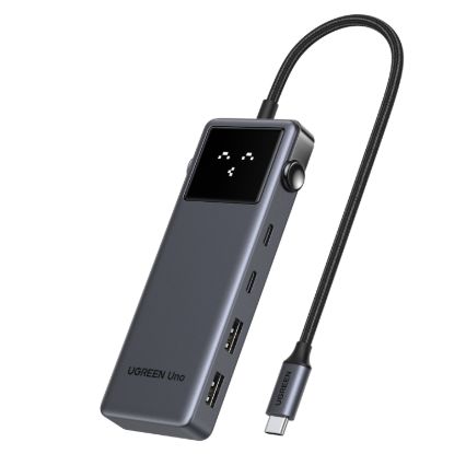 Picture of UGREEN 6-in-1 Type-C Hub with 4K HDMI, 100W PD and 10Gbps USB Ports – Grey