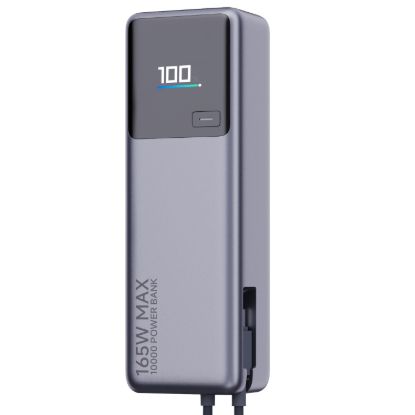 Picture of Xiaomi 165W Power Bank 10000mAh (Integrated Cable)-Silver
