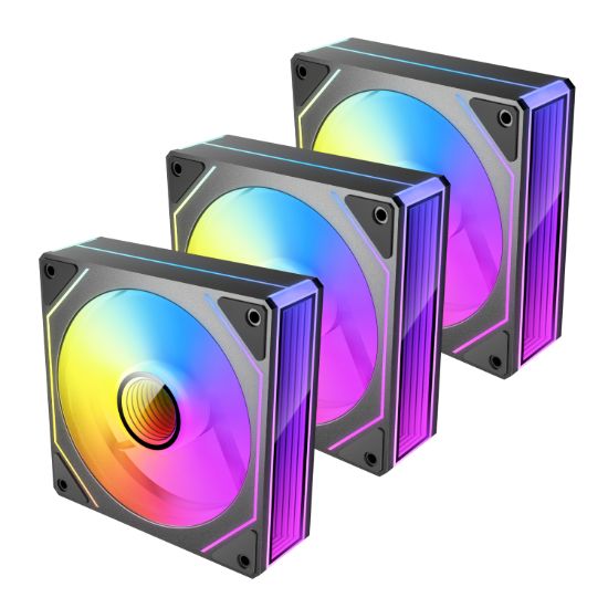 Picture of Antec VISION PWM 120mm ARGB Infinity Mirror Case Fan 3 Pack Black