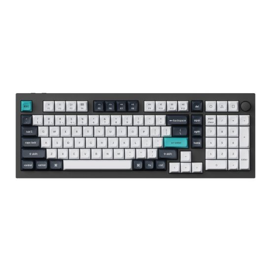 Picture of Keychron Q5 Max QMK/VIA Full-size Wireless Custom Mechanical Keyboard (Banana Switches) - Carbon Black