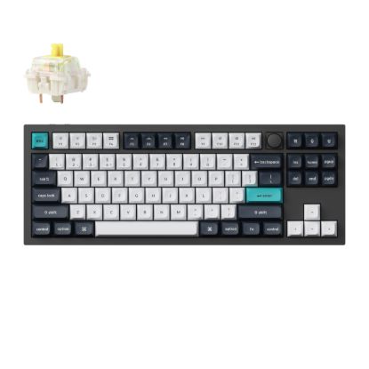 Picture of Keychron Q3 Max QMK/VIA 80% Wireless Custom Mechanical Keyboard (Banana Switch) - Carbon Black