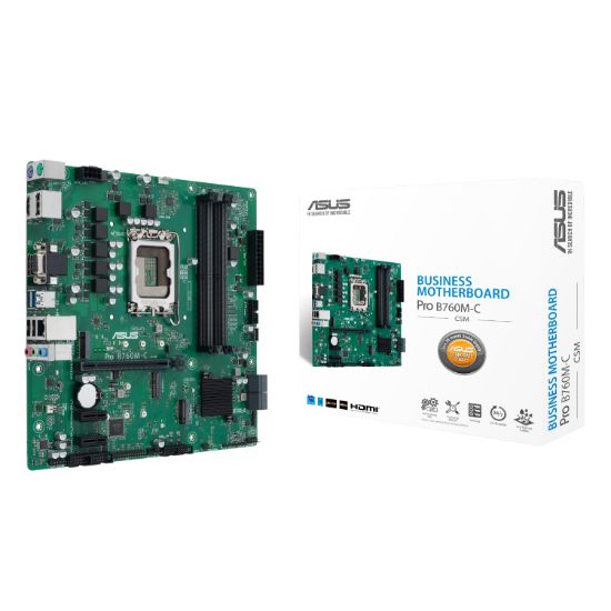 Picture of ASUS PRO B760M C CSM LGA 1700 M-ATX Motherboard