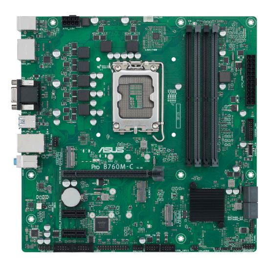 Picture of ASUS PRO B760M C CSM LGA 1700 M-ATX Motherboard