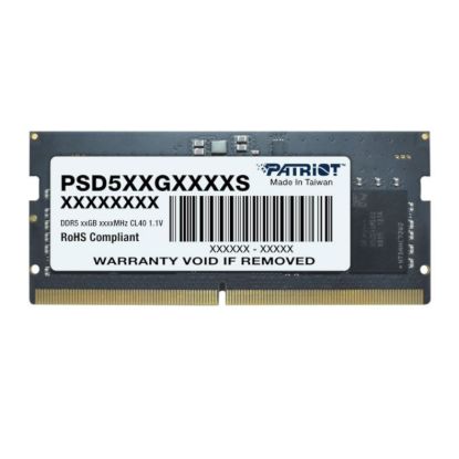 Picture of Patriot Signature Line DDR5 16GB 4800MHz Single Rank SODIMM Notebook Memory