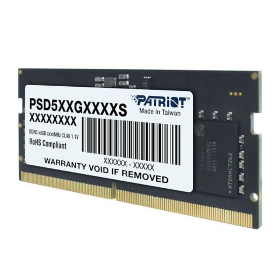 Picture of Patriot Signature Line DDR5 16GB 4800MHz Single Rank SODIMM Notebook Memory
