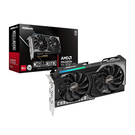 Picture of ASRock Radeon RX 9060 XT Challenger 16GB OC Graphics Card (RDNA™ 4, PCIe 5.0)