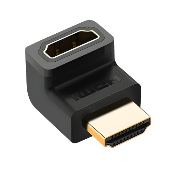 Picture of UGREEN HD112 HDMI 4K Male to Female Up-angled Connector - Black