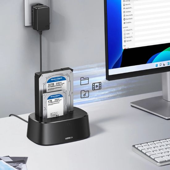 Picture of UGREEN CM198 3.5/2.5 inch SATA HDD/SDD USB3.0 Docking Station