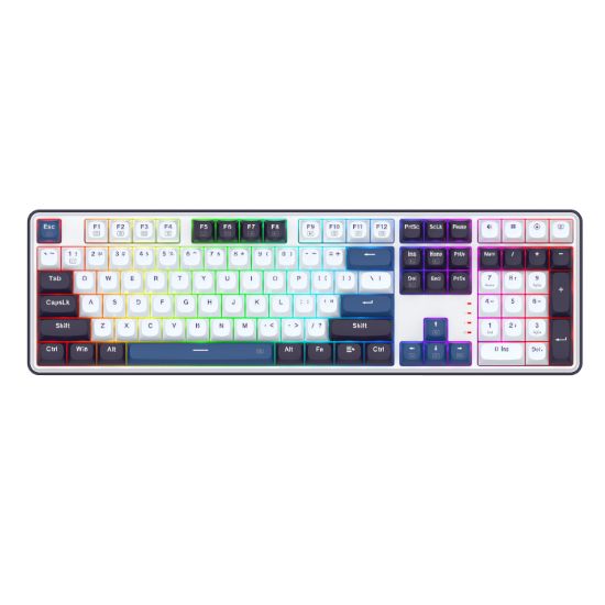 Picture of Redragon K689 WYVERN RGB Wired Mechanical Keyboard - White/Black