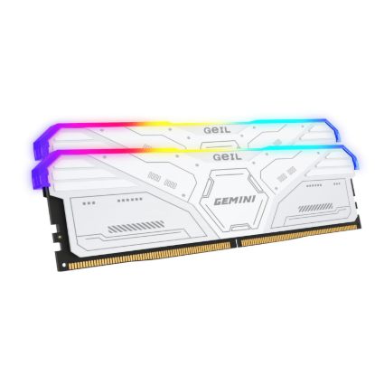 Picture of GeiL Gemini RGB 32GB KIT(2X16GB) 6000MHz DDR5 Desktop Gaming Memory - White