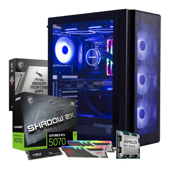 Picture of PCBuilder Ryzen 7 9700X TACTICIAN Windows 11 Gaming PC