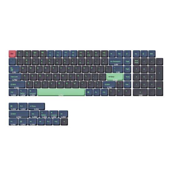 Picture of Keychron Low Profile Dye-Sub PBT LSA Full Set Keycap Set – Hacker Edition (133 Keys, PBT, Low Profile)