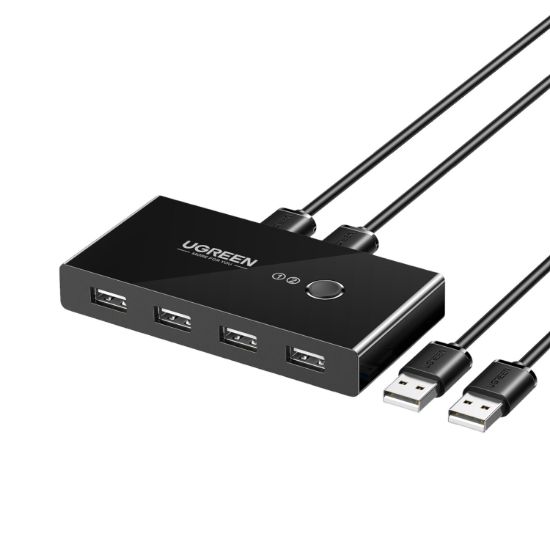 Picture of UGREEN USB 2.0 4-Port Switch Box, with 1.5m USB Cables