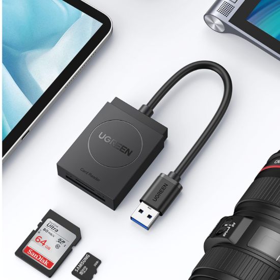 Picture of UGREEN USB 3.0 Dual Slot Card Reader for SD/TF Cards – 5Gbps Data Transfer
