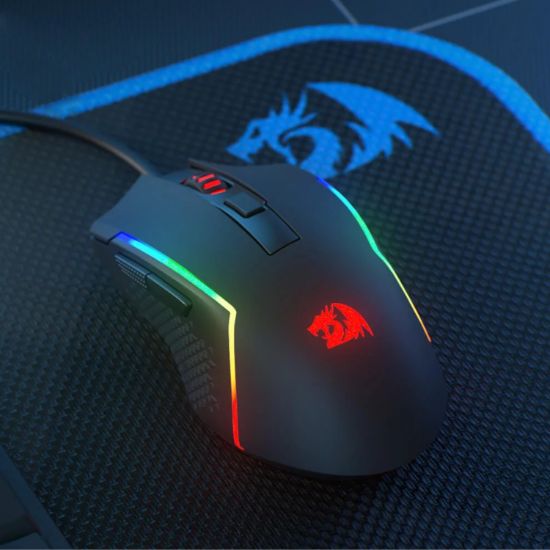 Picture of Redragon M616 TRIDENT 10000DPI RGB Gaming Mouse - Black