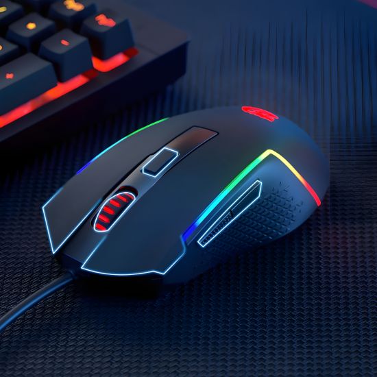 Picture of Redragon M616 TRIDENT 10000DPI RGB Gaming Mouse - Black