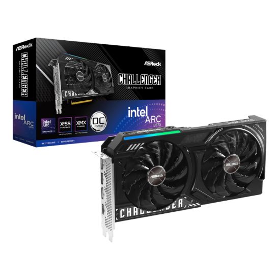 Picture of ASRock Intel Arc B570 Challenger OC 10GB GDDR6 160-BIT Graphics Card