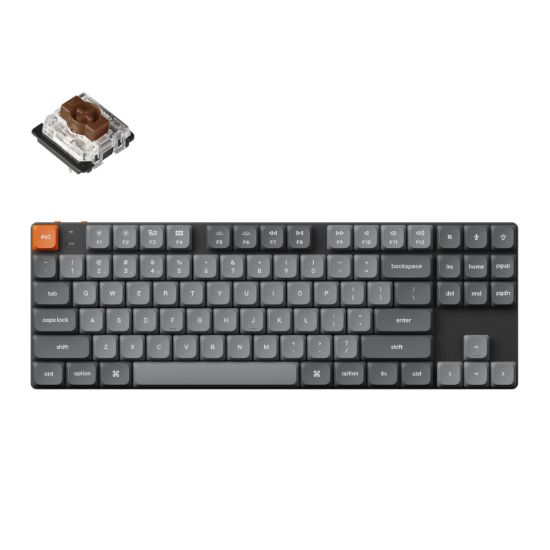 Picture of Keychron K1 Max QMK/VIA 80% Wireless Custom Mechanical Keyboard | BROWN Switches