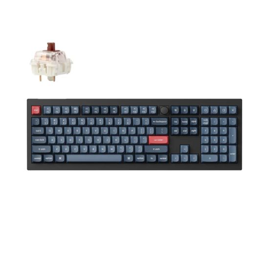 Picture of Keychron V6 Max Wireless Custom Keyboard - BROWN Switch