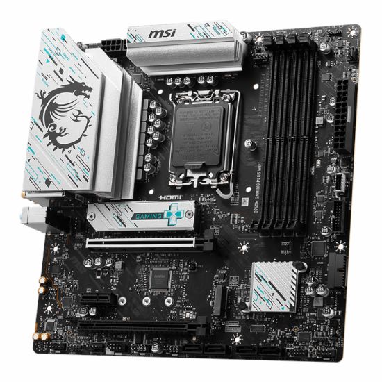 Picture of MSI B760M GAMING PLUS WIFI DDR5 Intel LGA1700 M-ATX Gaming Motherboard