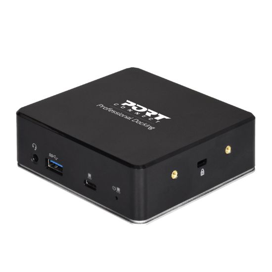 Picture of Port USB Type-C to 1 x RJ45|2 x USB3.1 Gen1|2 x HDMI|1 x Type-C|1 x USB3.1 Gen1 | Apple Charging 2.4A|1 x Aux Dock - Black