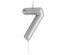 Picture of Casey 10cm Silver Numerical Birthday Candle Nr.7