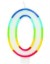 Picture of Casey 7cm Multicolor Numerical Birthday Candle Nr.0