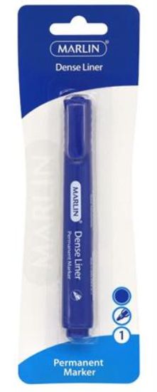 Picture of Marlin Dense Permanent Markers 1's Blue