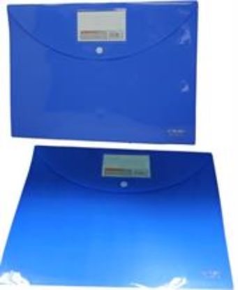 Picture of DLOffice A4 Carry Folder with Press Stud on Flap Blue
