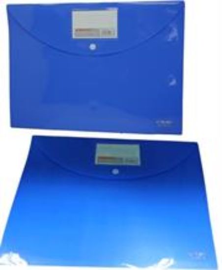 Picture of DLOffice A4 Carry Folder with Press Stud on Flap Blue