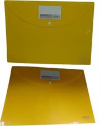 Picture of DLOffice A4 Carry Folder with Press Stud on Flap Yellow