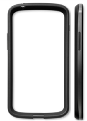 Picture of NEXUS 4 SHELL COVER COLOUR:BLACK