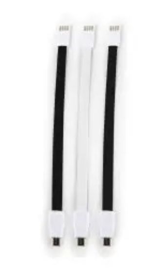 Picture of Whizzy Black and White Designer 3 Pack Micro USB Charge Cable