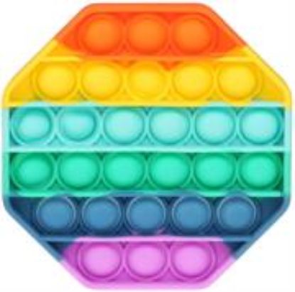 Picture of Sceedo Pop It Bubble Octagon Fidget – Rainbow