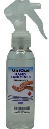 Picture of UniQue 125ml Hand Sanitiser Spray Bottle