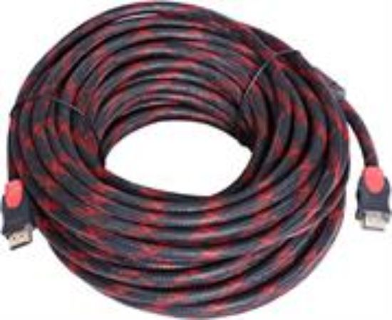 Picture of UniQue Braided 5m HDMI to HDMI 19 Pin Cable