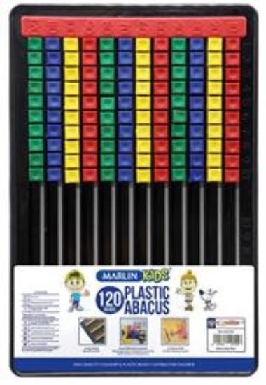 Picture of Marlin Plastic Abacus 120 Beads Flatboard