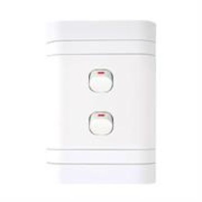 Picture of Lesco Flush Cover with 2 Lever 1 Way Switch