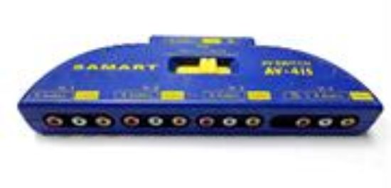 Picture of Geeko 4 Port RCA AV Switch, Retail Box, No Warranty