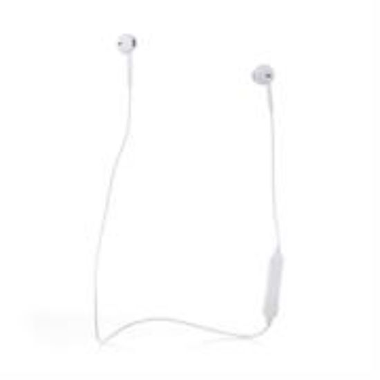 Picture of Ezra In Ear Bluetooth Handsfree Sweatproof White Earphones
