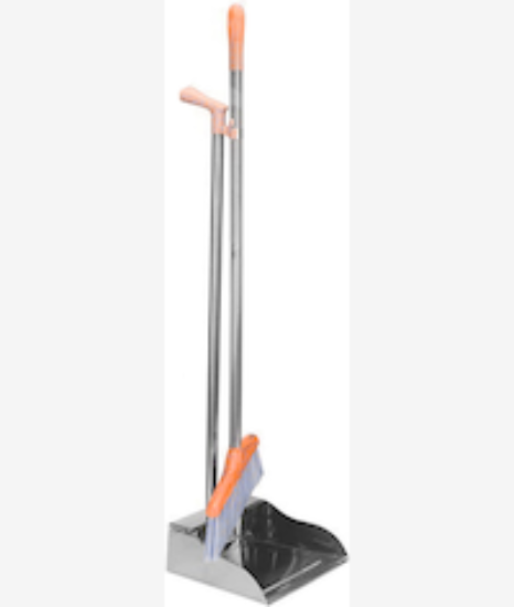Picture of Casey Long Standing Dustpan And Broom Set Yellow