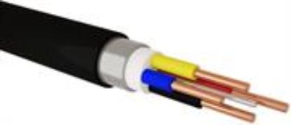 Picture of Solarix Surfix Black 4mm 4 Core With Earth Cable