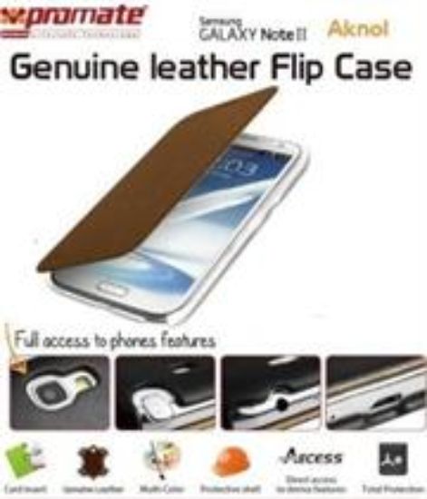 Picture of Promate Brown Aknol Elegant Book Style Leather case