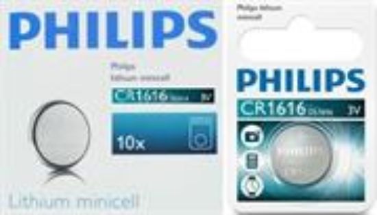Picture of Philips Minicells Battery CR1616 Lithium Sold as Box of 10